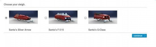 奔驰发布圣诞老人全新座驾Santa Class