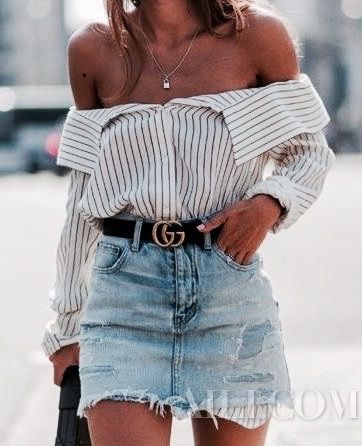 赶流行穿一字肩 怎能忽视颈部保养