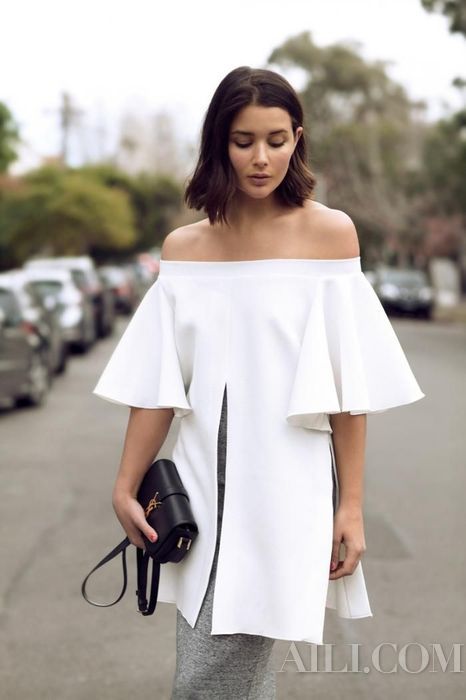 赶流行穿一字肩 怎能忽视颈部保养