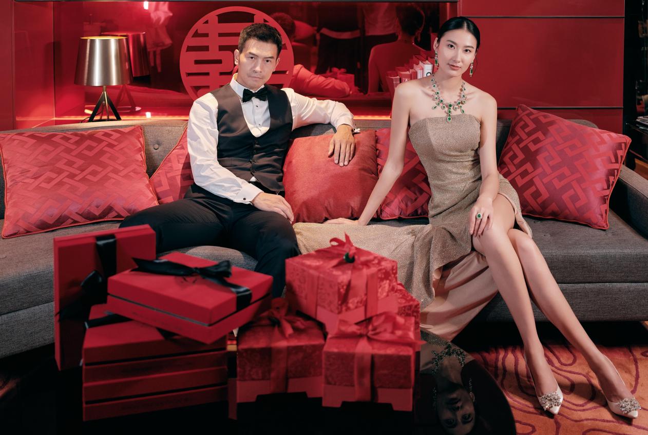 超模夫妇纪焕博和王诗晴携手一起迈入婚姻殿堂